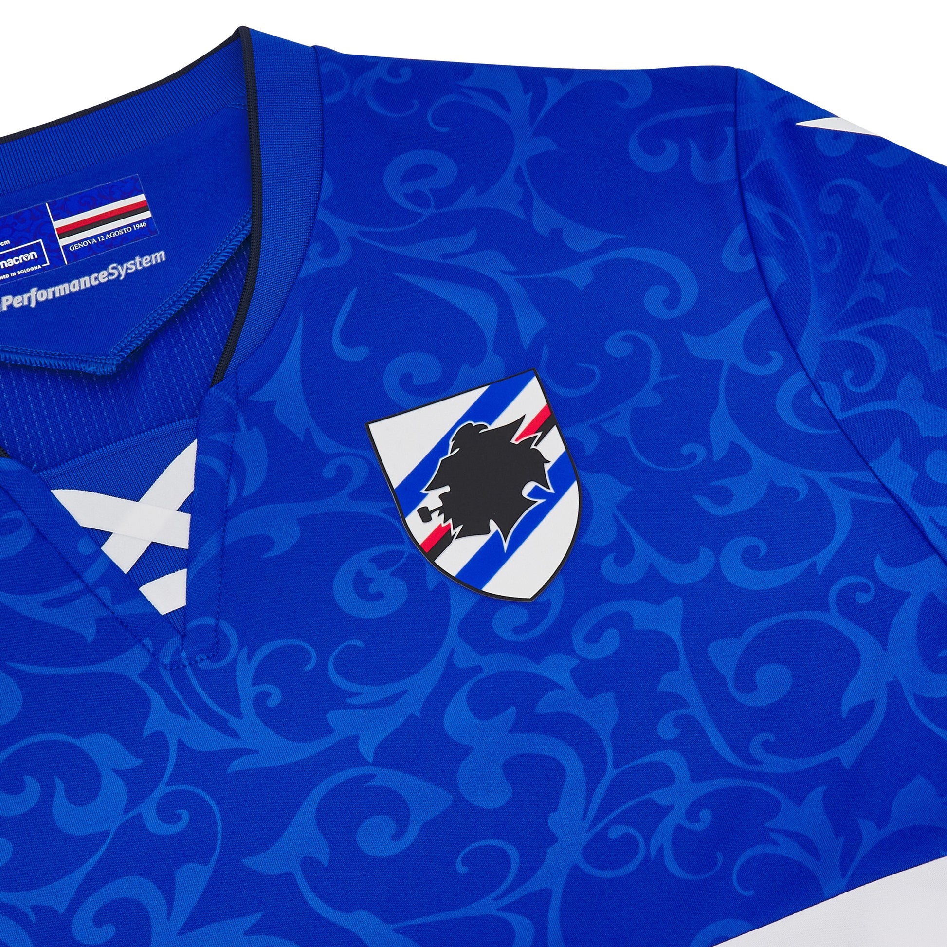 Maillot Sampdoria – Match Porté – Signé – Haut Jersey – Occasion